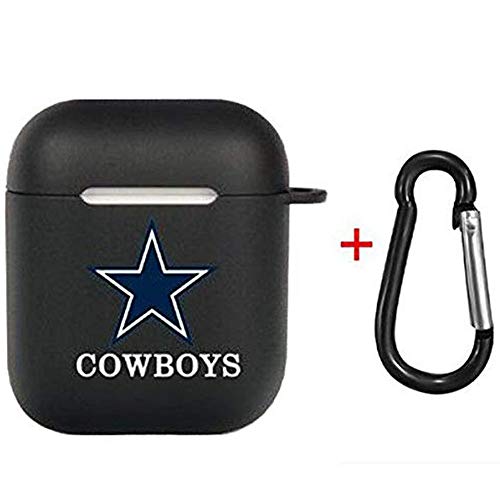 Product Cover for Airpods Case Airpods Accessories Protective Silicone Cover and Skin with Carabiner for Apple Airpods Charging Case for Dallas Cowboys Accessories