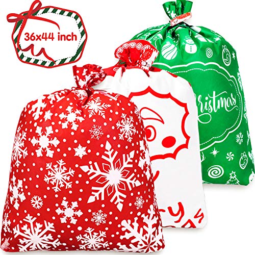 Product Cover Whaline 3 PCS Christmas Giant Gift Bags 36