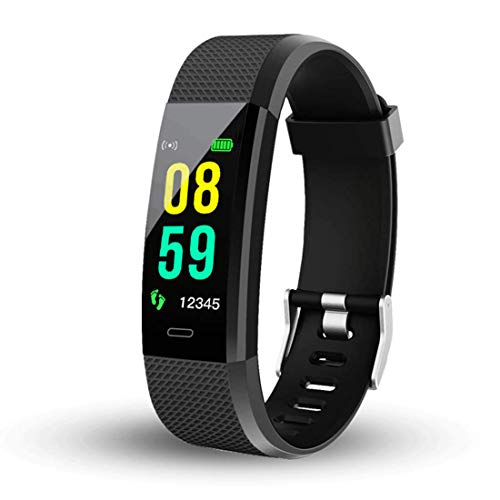 Product Cover ZapTech ID115 Plus BT 5.0 Bluetooth Fitness Band Smart Watch Tracker with Heart Rate Sensor Activity Tracker Waterproof Body Functions Like Steps and Calorie Counter, Blood Pressure, OLED Touchscreen
