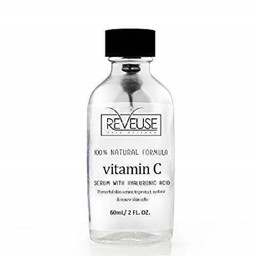 Product Cover Reveuse Skin Science 25% Vitamin C Serum for Face with Hyaluronic Acid, 60 ml | Skin-Tightening and Anti-Ageing | Anti-acne and Glowing Skin | For Men & Women | Paraben & SLS Free I 60 ML