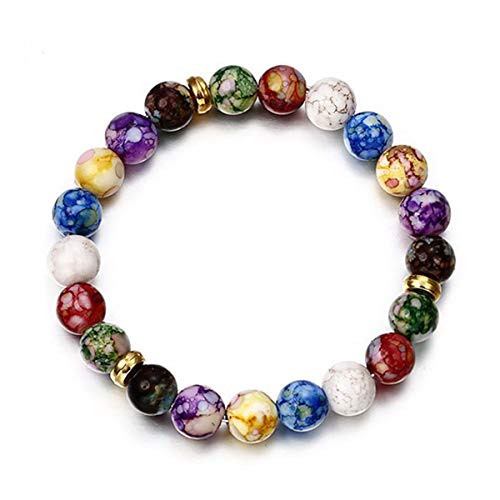 Product Cover Beiswe Solar System Bracelet for Women Girls Nine Planets Natural Stone Beaded Bracelet Jewelry Gift