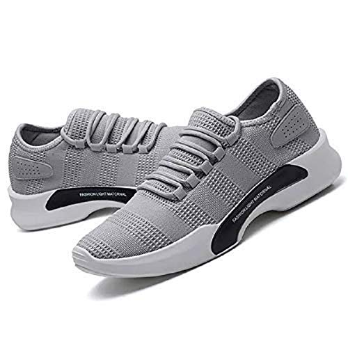 Product Cover KWIK FIT Men's Running Shoes Fashion Breathable Sneakers Mesh Soft Sole Casual Athletic Lightweight Casuals for Men Casuals for Men Shoe (8, Grey)