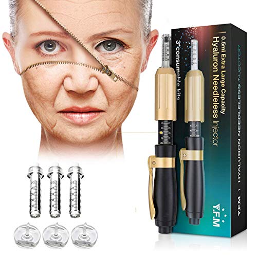 Product Cover 0.5ML Hyaluron Pen, YFM Hyaluron Pen (with 3 Ampoules), Help to Reduce Blemishes and Wrinkles, Restore Skin Elasticity