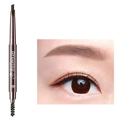 Product Cover Dual-Headed Hard Brow Pen Waterproof and Sweat-Proof Automatic Rotating Brow Pen(B)
