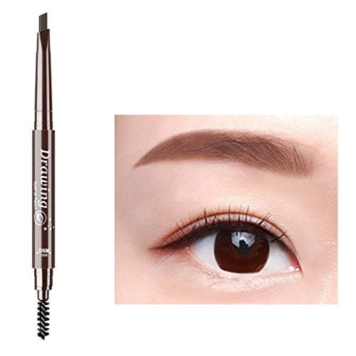 Product Cover Dual-Headed Hard Brow Pen Waterproof and Sweat-Proof Automatic Rotating Brow Pen(A)