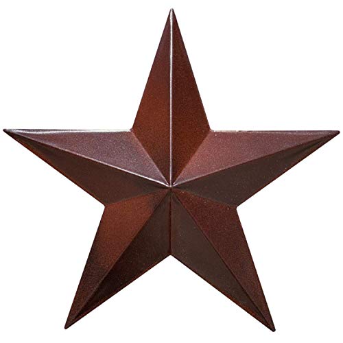 Product Cover EcoRise Barn Star - Metal Stars for Outside Texas Stars Art Rustic Vintage Western Country Home Farmhouse Wall Decor (12
