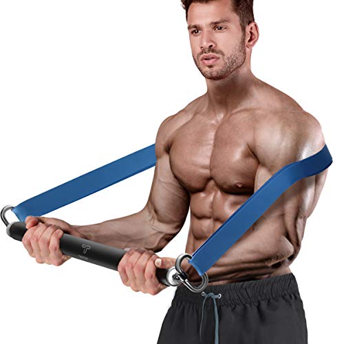 Product Cover Tikaton Resistance Bar Portable Home Gym, Weightlifting Training Kit, Full Body Workout Equipment, Resistance Band Set