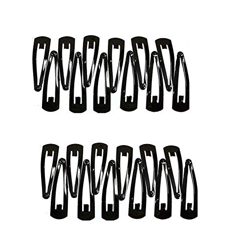 Product Cover Reiz Set of 24 Pcs Tik Tak Hair Pins Premium Metal Triangular Tik Tak/Tic Tac Hair Pins/Clips Hair Accessories Hair Pins or Clips for Girls and Women - Black (12 Pcs Small & 12 Pcs Big Size)