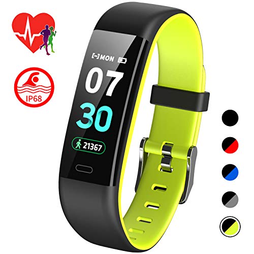 Product Cover Mgaolo Fitness Tracker HR,Activity Tracker IP68 Waterproof Smart Watch Fit Wristband with Heart Rate Blood Pressure Sleep Monitor Pedometer Calorie Step Counter for Bit Fitbit Women Girls(Green)