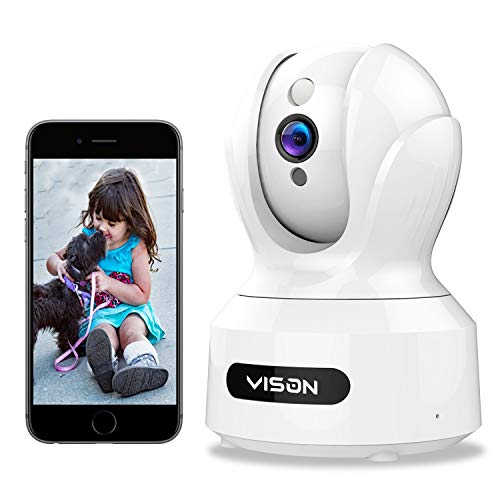 Product Cover VISON Baby Monitor, WiFi pet Camera, FHD1080P Dog Camera, Wireless IP Camera, Home Security Camera with Alexa, Motion and Sound Detection, Motion Tracking, Two-Way Audio