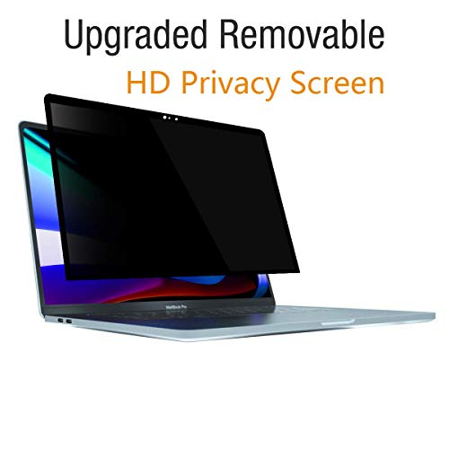 Product Cover Bylure HD Privacy Screen MacBook Pro 16 inch, Anti Spy Removable MacBook Pro Screen Protector, Bubble Free Design MacBook Pro 16 Accessories