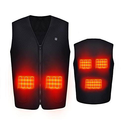 Product Cover Electric Warm Heated Vest USB Charging Lightweight Heating Jacket Washable Warmer Waistcoat Winter Heated Apparel