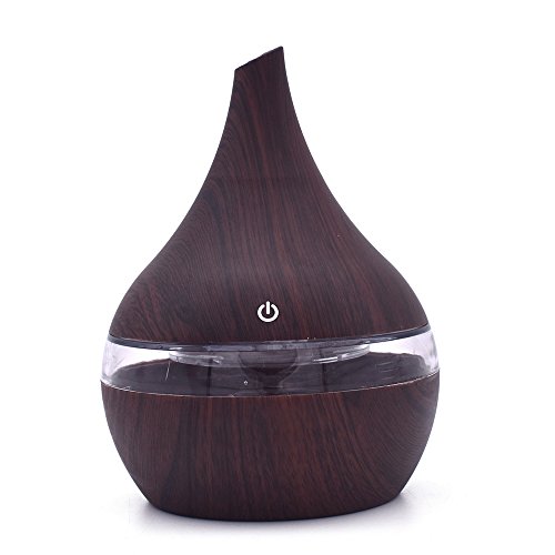 Product Cover LOMONER Aromatherapy Diffuser & Essential Oil Set,300ml Diffuser with 7 Ambient Light Settings,Therapeutic Grade Essential Oils - Lavender (Brown)