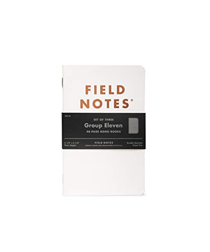 Product Cover Field Notes: Group Eleven - 3 Pack - Dot-Graph Memo Books, 3.5 x 5.5 Inch