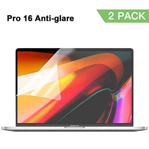 Product Cover Anti Glare(Matte) Screen Protector Compatible with Mac Book Pro 16 Inch Model A2141 with Touch Bar and Touch ID, 2 Pack Mac Pro 16 