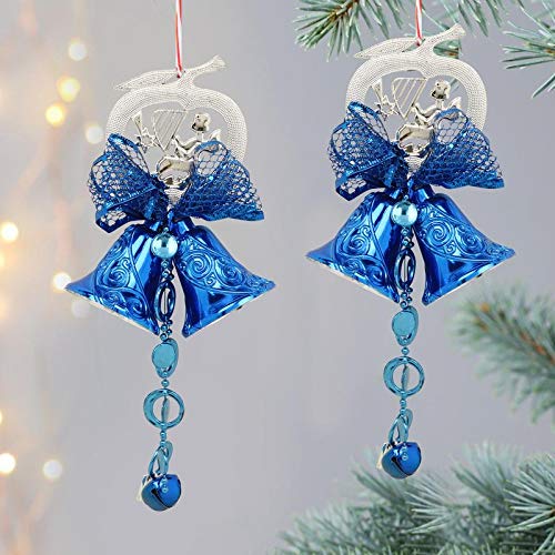 Product Cover TIED RIBBONS Christmas Decorations Hanging Bell for Home Door Wall Xmas Decoration - Pack of 2