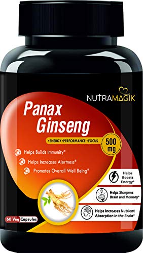 Product Cover Nutramagik Panax Ginseng 500Mg - 60 Vegetable Capsules