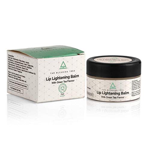 Product Cover The Blessing Tree Lip Lightening Balm for Dark Lips with Green Tea with Shea Butter and Sunflower Oil - 15gm
