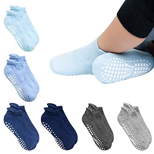 Product Cover GOBEST 97% Cotton Anti Slip Baby Socks with Grips Non slip Socks for Baby,Boy,Girl,Toddlers