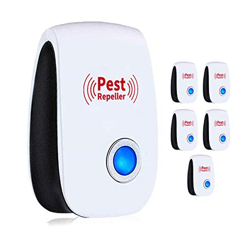 Product Cover WahooArt Ultrasonic Pest Repeller 6 Packs,2020 Newest Pest Repellent Electronic Indoor Plug in for Insects, Mosquitoes, Mice, Ants, Roaches, Spiders, Bugs, Flies, Cockroach, pest control, Non-Toxic