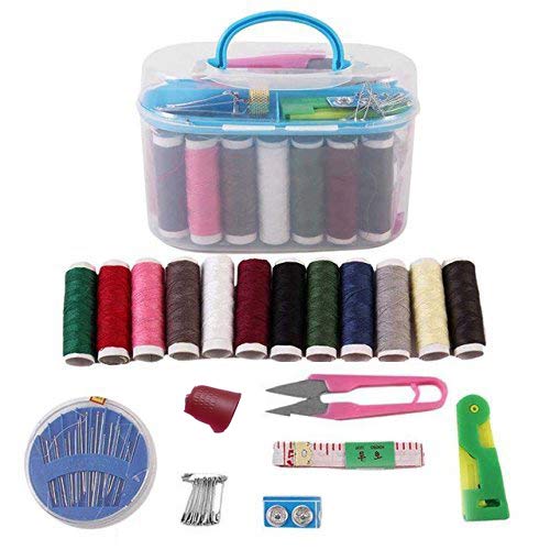 Product Cover SHOPPOSTREET Multipurpose Household Tailoring Sewing Tool Kit Double Layer Sewing Kit Sewing Accessories Portable Travel Sewing Box