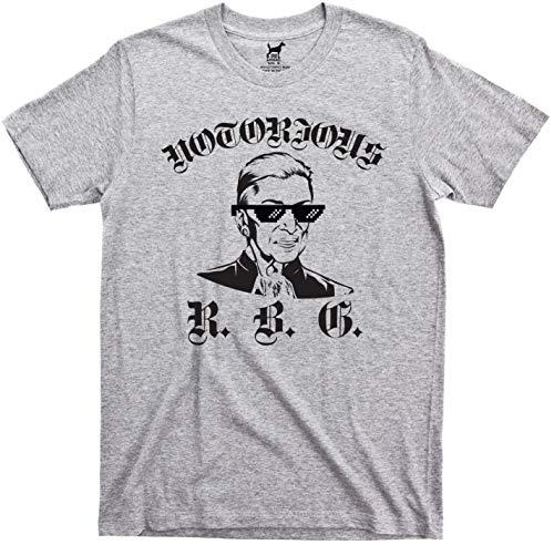 Product Cover ZipDog Apparel Notorious RBG Shirt, X-Large, Grey