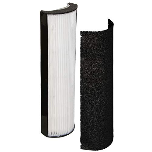 Product Cover Climestar True HEPA Filter & Active Carbon Pre-Filter Compatible with PureZone Elite Tower Air Purifier (PEAIRTWR)