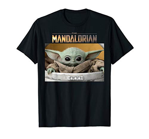 Product Cover Star Wars The Mandalorian The Child Pod Screenshot Logo T-Shirt