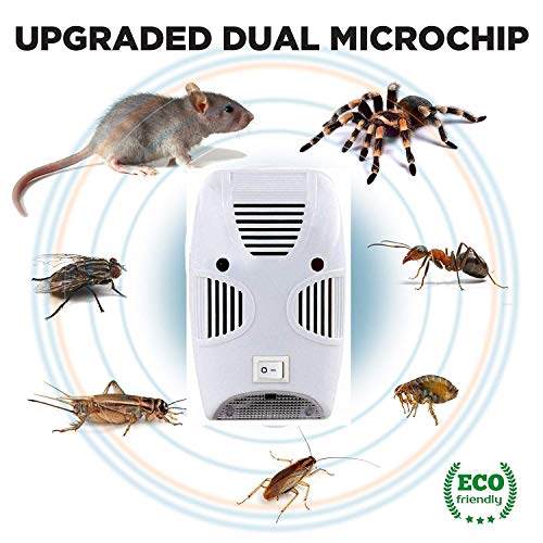 Product Cover Gopendra Electronic Home Pest & Rodent Repelling Aid for Mosquito, Cockroaches, Ants Spider Insect Pest Control Electric Pest Repelling Aid Magnetic Ultrasonic Indoor Rat Sensor