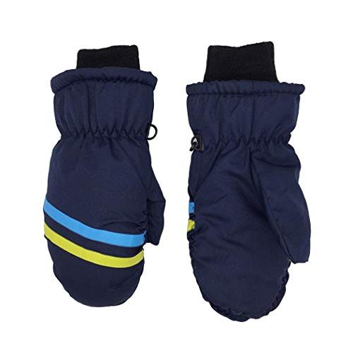 Product Cover Zippem Children Elastic Cuff Mittens Thick Warm Winter Windproof Outdoor Ski Gloves Winter Sports Accessories
