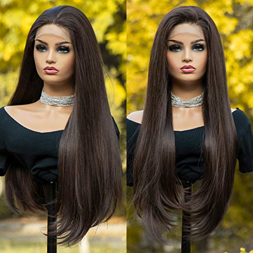 Product Cover K'ryssma Natural Brown Lace Front Wigs 4