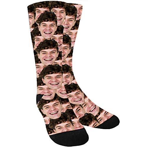 Product Cover Custom Socks with Face Dog Socks, Your Photo on Personalized Socks with Picture for Men Women