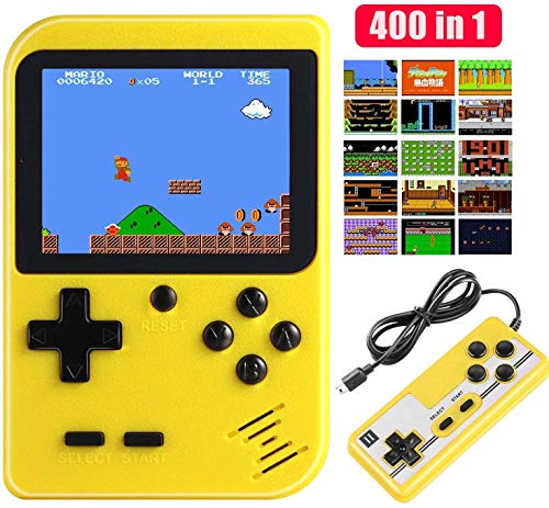 Product Cover Etpark Handheld Game Console, Retro Mini Game Machine with 400 Classical FC Games and 2.8-Inch Screen, Support Play on TV and Two Players, 800mAh Rechargeable Battery, Present for Kids and Adults