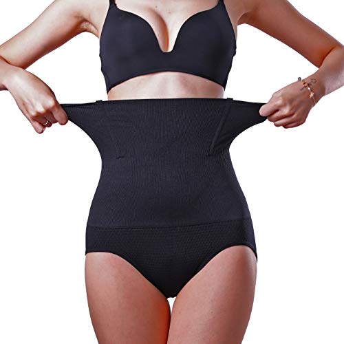 Product Cover MELERIO Women's Body Shpaer, High Waisted Tummy Control Panties, Slimming Shapermint Spanks Shapewear (Small-Medium (4-6)) Black