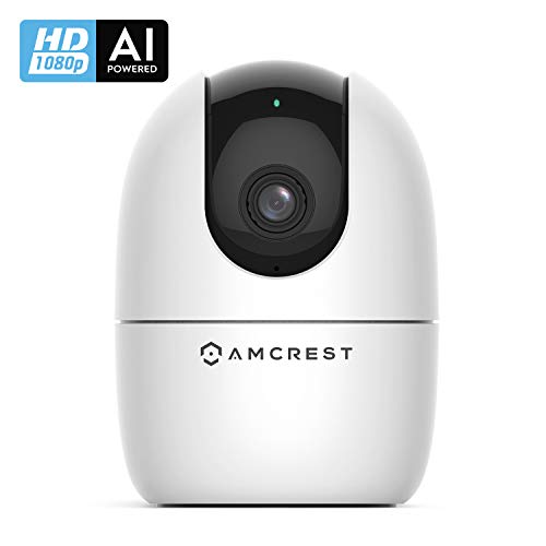Product Cover Amcrest SmartHome AI Human Detection WiFi Camera, Indoor Pan/Tilt Wireless IP Camera, Baby Monitor Mode, Auto-Tracking, Home Security Camera with Night Vision, Two-Way Audio, Nanny Cam ASH21-W (White)