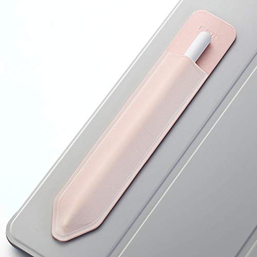 Product Cover ESR Pencil Holder Compatible with The Apple Pencil (1st and 2nd Gen), Elastic Pocket [Stylus Pens Protected and Safe] Pouch Adhesive Sleeve Attached to Case for Stylus Pens - Rose Gold