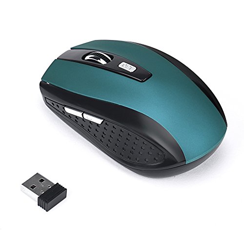 Product Cover MINGLIFE 2.4G Wireless Mouse Portable Mobile Optical Mouse with USB Receiver, 5 Adjustable DPI Levels, 6 Buttons for Notebook, PC, Laptop, Computer (Blue)