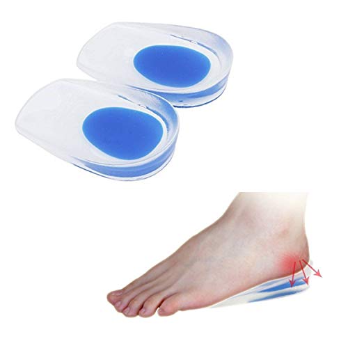 Product Cover EAYIRA Gel Heel cups Silicon Heel Pad for Heel Ankle Pain, Heel Spur Shoe Support Pad for Men and Women Shock Cushion Pad for Heels