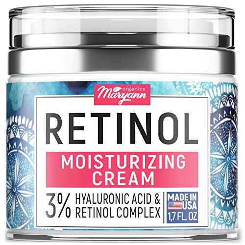 Product Cover Anti Aging Retinol Moisturizer Cream for Face - Natural and Organic Night Cream - Made in USA - Wrinkle Cream for Women and Men - Facial Cream with Hyaluronic Acid and 3% Retinol Complex