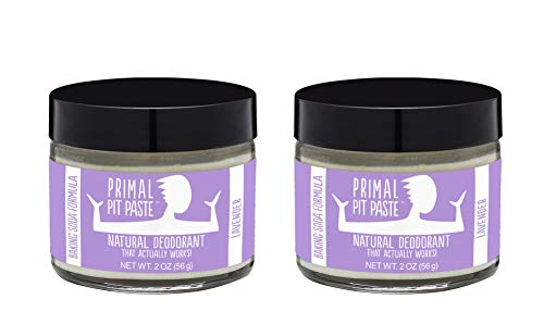 Product Cover Primal Pit Paste All-Natural Deodorant - Aluminum & Paraben Free - Lavender Deodorant Jar, 2 Pack