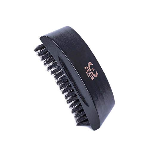 Product Cover ZEUS Best Hair and Beard Brush for Men with 100% Boar Bristles and Contour Beechwood Palm Handle, BP92