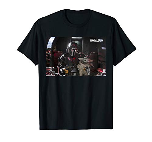 Product Cover Star Wars The Mandalorian and The Child Pilot and Co-Pilot T-Shirt
