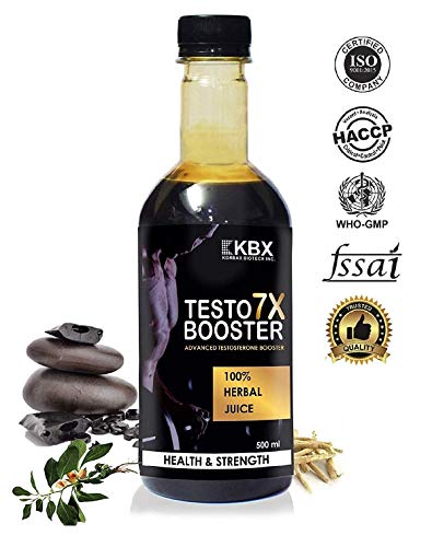 Product Cover Nature's Essence by KBX testosterone booster Herbal Juice for men and women. With Shilajit, Ashwagandha, White & Black Muesli, Koch beez, Jaifal and Gokhur for strength and stamina