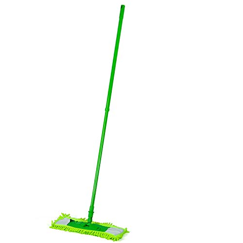 Product Cover SHOPPOWORLD Floor Cleaning Professional Wet and Dry Flat Mop 360 Degree for Home and Office Long Adjustable Handle Easy Mop with Reusable Washable Microfiber Mop Cloth Pad