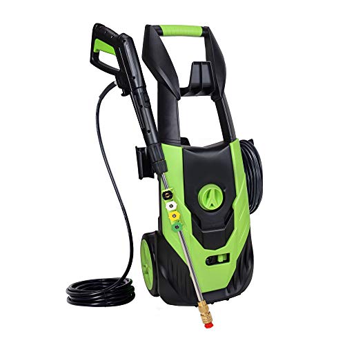 Product Cover Aodern High Pressure Washer Machine with 4000PSI 3.0 GPM,Electric Power Cleaner with 5 Interchangeable Nozzles and Rolling Wheels, Professional Car Washer with On Board Detergent Tank