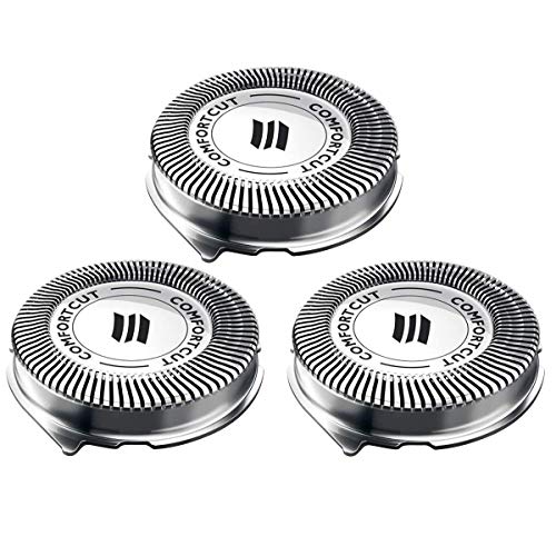 Product Cover SH30 Replacement Heads for Philips Norelco Series 3000, 2000, 1000 Shavers and S738 Click and Style, ComfortCut Shaving Heads SH30/52 Made in Netherlands