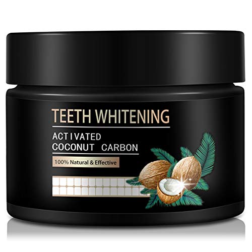 Product Cover Teeth Whitener, Activated Charcoal Natural Teeth Whitening Charcoal Powder Proven No Hurt on Enamel, Freshens Breath, Toothpaste, Teeth Whitening Powder