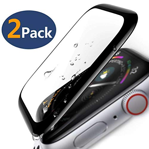 Product Cover [2 - Pack] for Apple Watch Screen Protector 40mm Series 4/5, Tempered Glass Screen Protector, Anti-Scratch Resistant Full Adhesive Coverage Scratch-Proof Screen Film Compatible iWatch 40mm