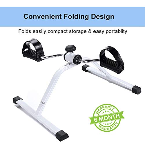 Product Cover Owme Fitness Cycle - Foot Pedal Exerciser - Foldable Portable Foot, Hand, Arm, Leg Exercise Pedaling Machine - Folding Mini Stationary Bike Pedaler, Fitness Rehab Gym Equipment for Seniors