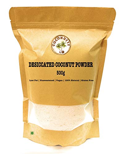 Product Cover Coconutty Desiccated Coconut Powder, 500g - Low Fat, Unsweetened, High Fibre, Vegan and 100% Natural (500g)